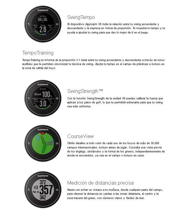 Reloj GPS Garmin Approach S6 + TruSwing OFERTA - vista miniatura 6