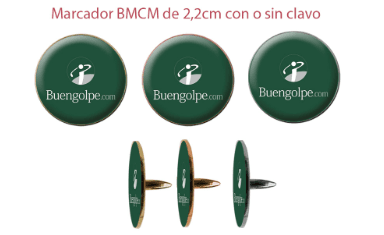 Marcadores de golf Personalizados BMCM DE 2.5 Cm