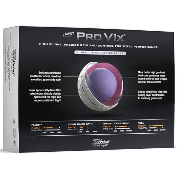 Bolas Titleist PRO V1 X 2025 - vista miniatura 6
