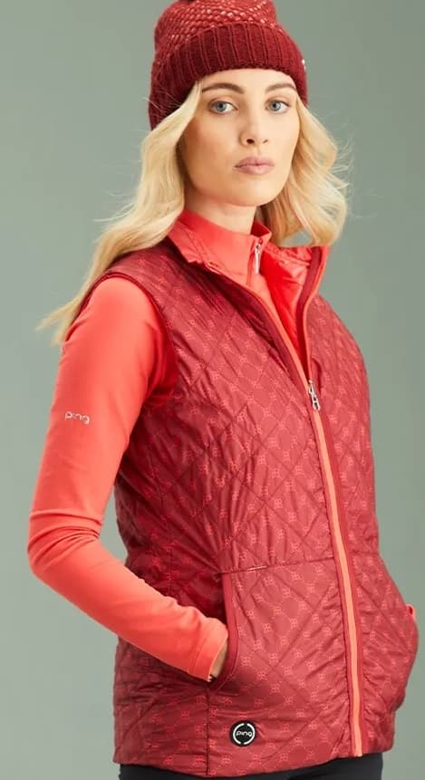 Chaleco Ping Bryony Reversible P93716-TRC Tibetan Red Multi/Cayenne