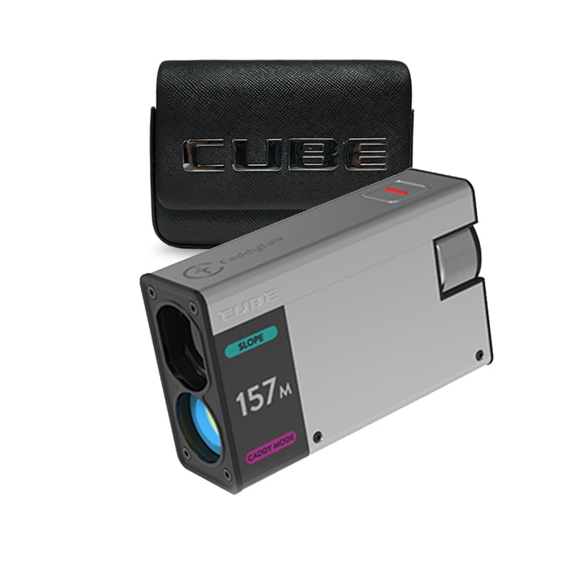 Caddytalk Cube laser rangefinder Silver + Funda Negra - vista miniatura 7