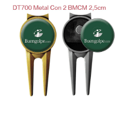 Arreglapiques Personalizados DT 700 con 2 Marcadores de golf 