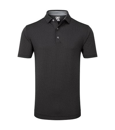 Polo Footjoy Stretch Lisle Dot Print 81676 Negro hombre