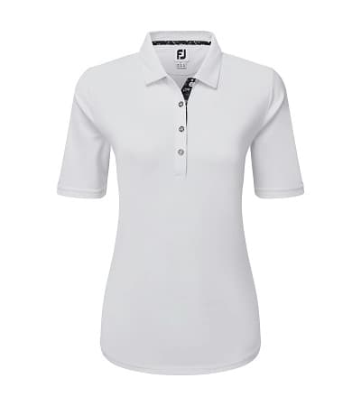 Polo FootJoy Stretch Pique Solid 81724 Blanco Mujer - imagen 1