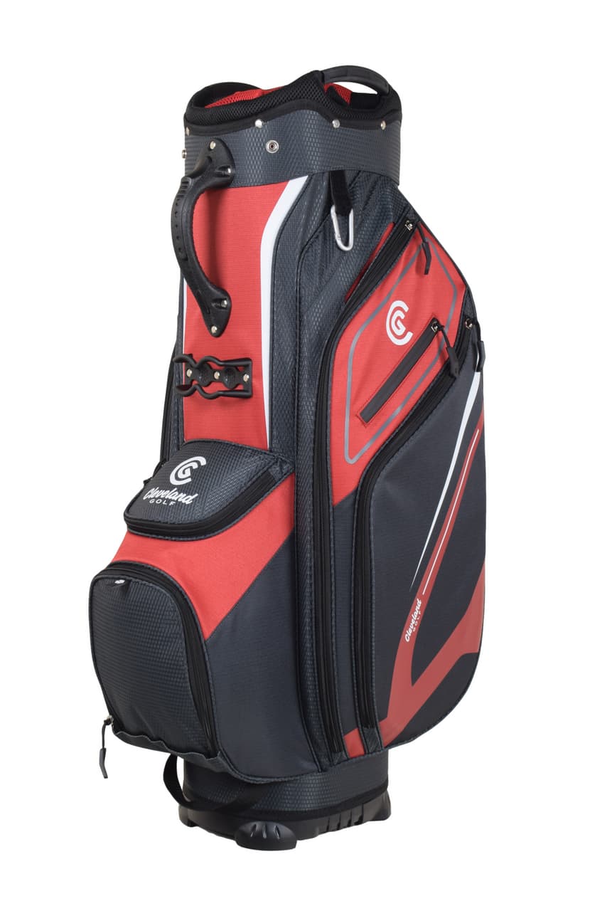 Bolsa Cleveland Friday 3 Cart Bag Red/Charcoal  - vista miniatura 2