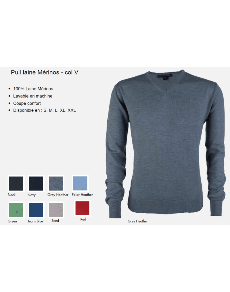 Jersey Greg Norman V Neck Lana Merino G7S4W002 - vista miniatura 2