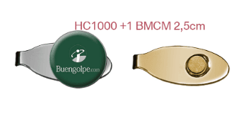 Clips de gorra con marcadores de golf Personalizados HC1000 + BMCM 2,2Cm - vista miniatura 2