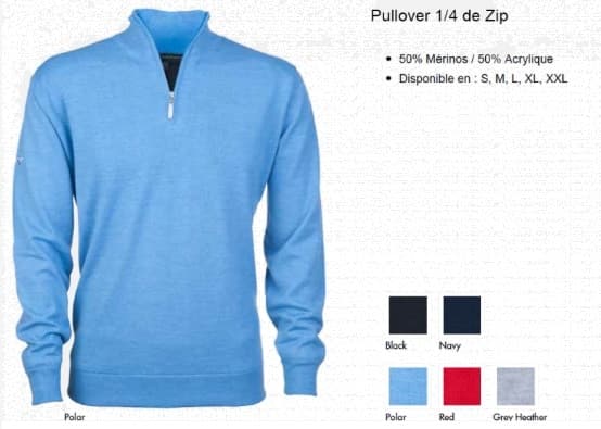 Jersey Greg Norman 1/4 ZIP con cremallera - vista miniatura 2