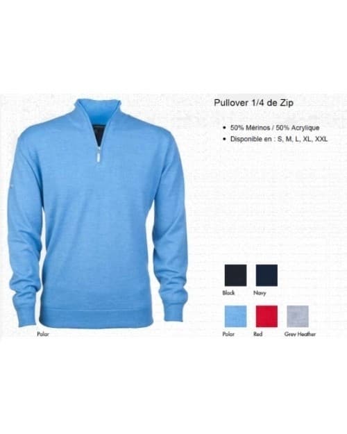 Jersey Greg Norman 1/4 ZIP con cremallera Personalizado