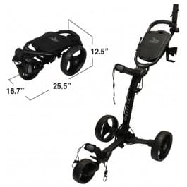 Carro de golf Axglo Trilite Blanco/Blanco - vista miniatura 3