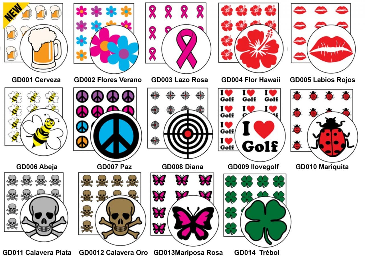 Marcas para bolas Golfdotz Margaritas - vista miniatura 4
