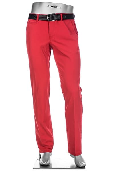 Pantalón de golf Alberto Rookie 3xDRY Cooler Rojo