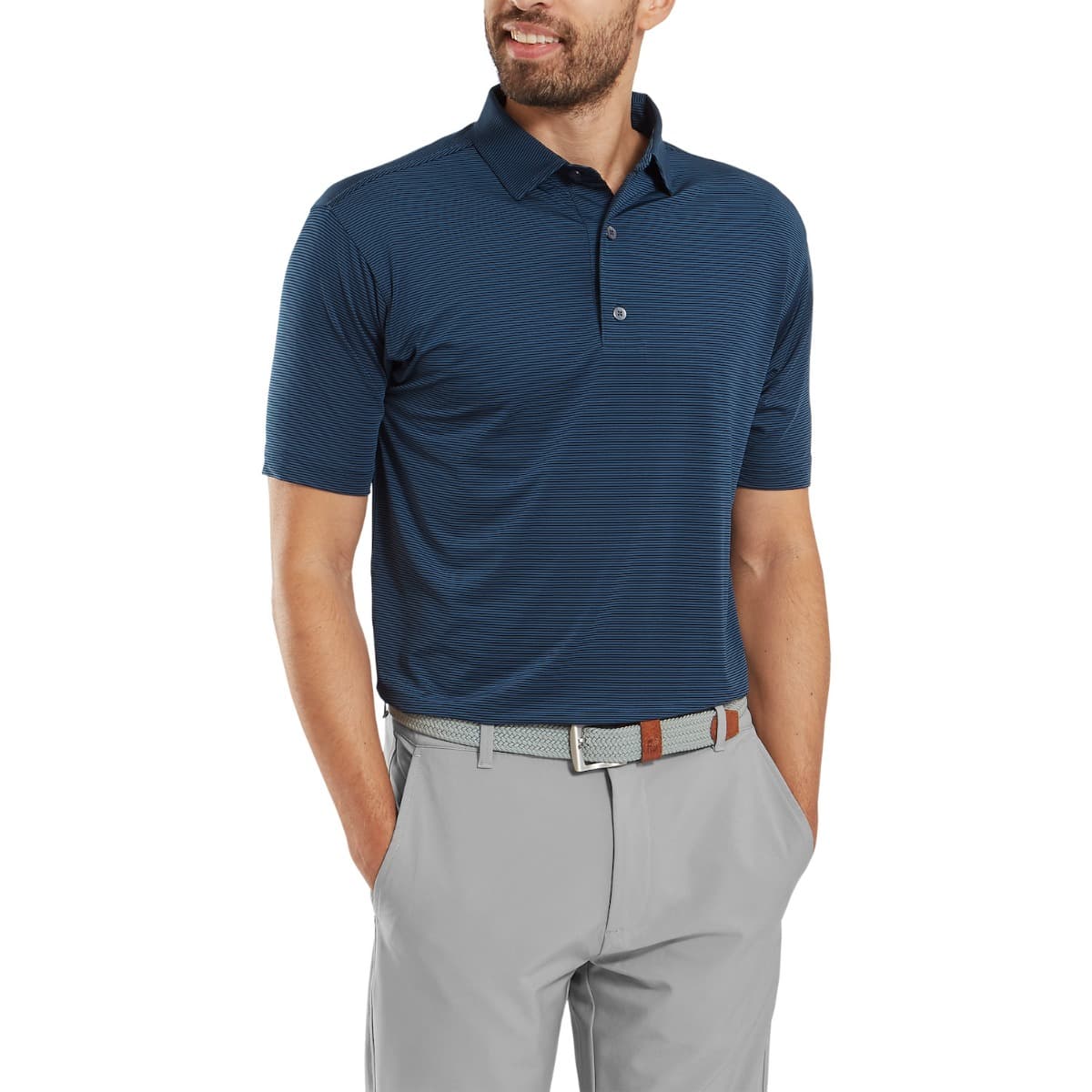 Polo Footjoy Micro Feeder Stripe Lisle Ref.34131 Hombre - vista miniatura 2