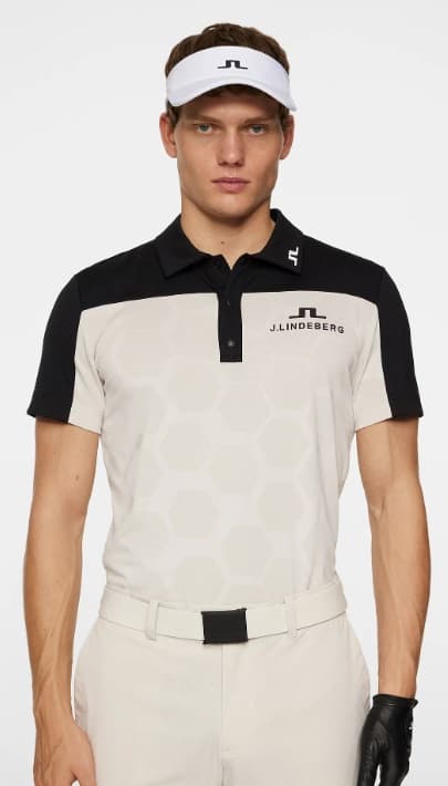 Polo J.Lindeberg Anders Tour Mesh Slim Fit - vista miniatura 4