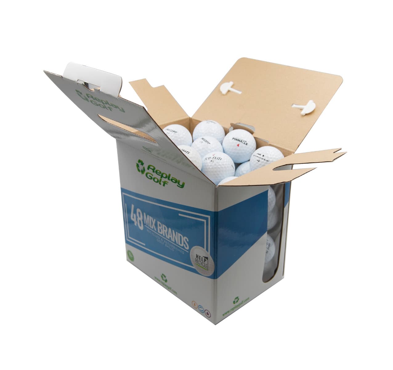 BOLAS RECICLADAS DE GOLF MIX REPLAY GOLF BOX 48 Und ( multicolor ) - vista miniatura 3