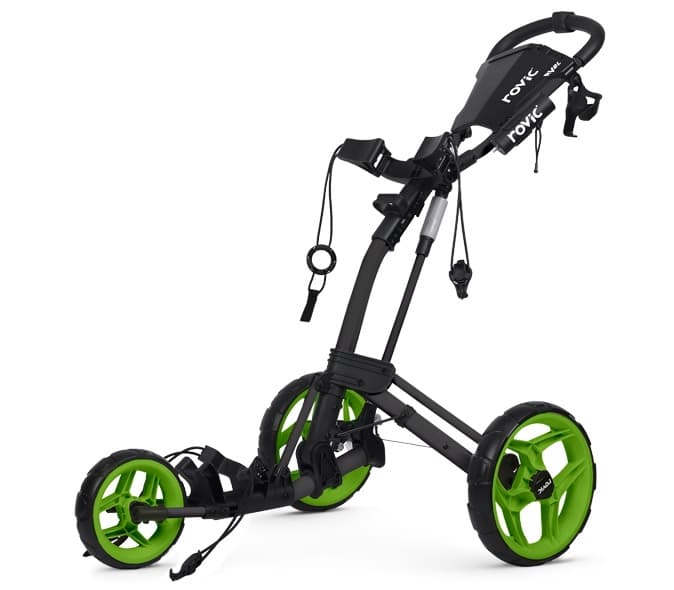 Carro de golf Rovic RV2L Lite Charcoal/Verde - vista miniatura 4