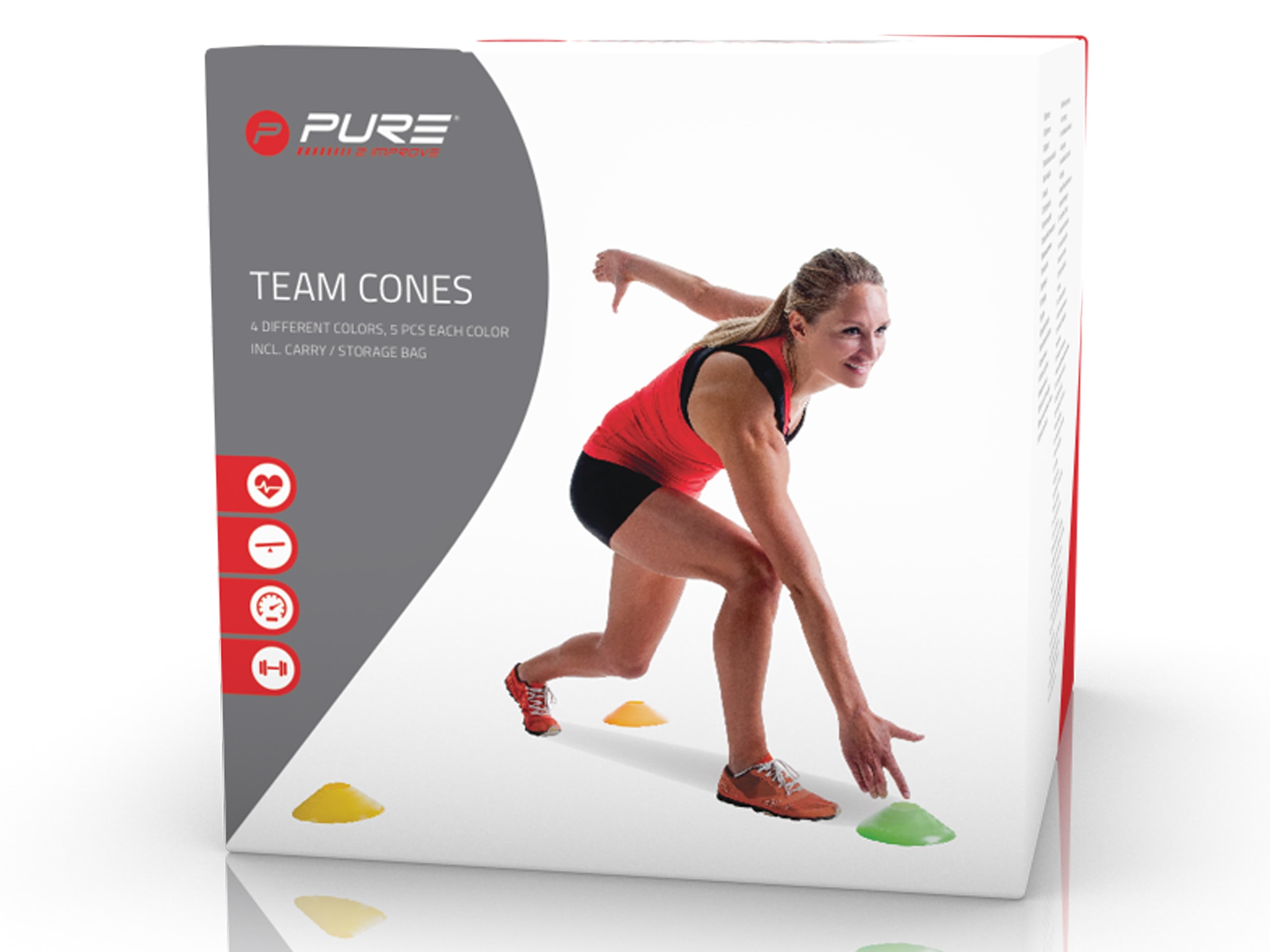 Set Conos de Agilidad Team Cones Pure 2 Improve - vista miniatura 3
