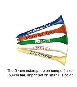 Tees personalizados de 5,4 cm con 1 estampación 1 color a granel