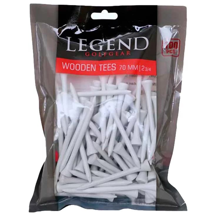 Tees de madera Legend 2 3/4 ( 70mm) ( 100 Unid )
