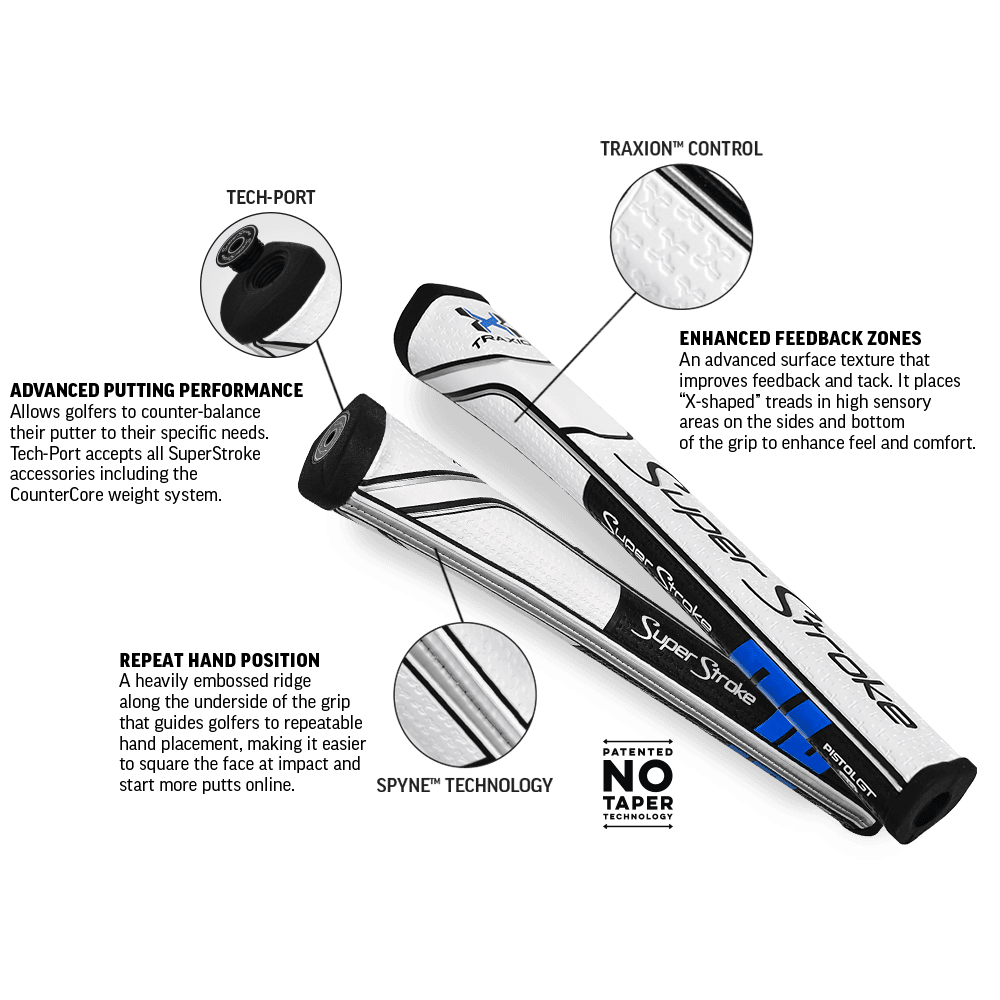 Grips Putter Super Stroke X Traxion Pistol GT 1.0 - vista miniatura 5