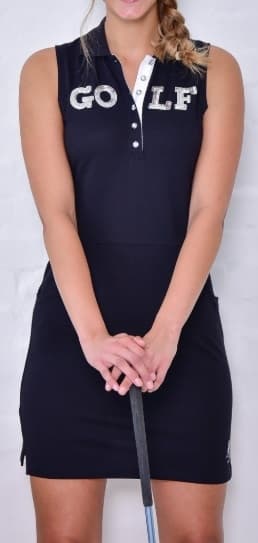 Vestido Brittigan Golf Negro - vista miniatura 2