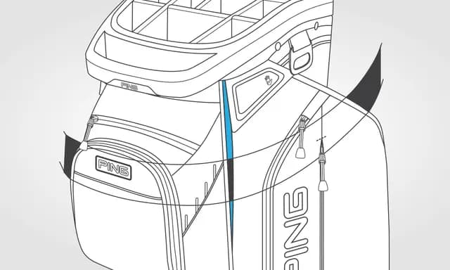 Bolsa de Golf Ping PING Traverse Lilac/Plum - vista miniatura 4