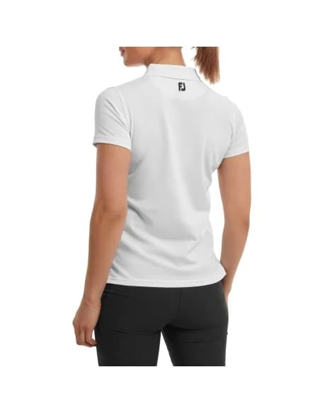 Polo FootJoy Pique Mujer Ref. 88499 Blanco - vista miniatura 3