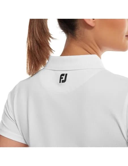 Polo FootJoy Pique Mujer Ref. 88499 Blanco - vista miniatura 2