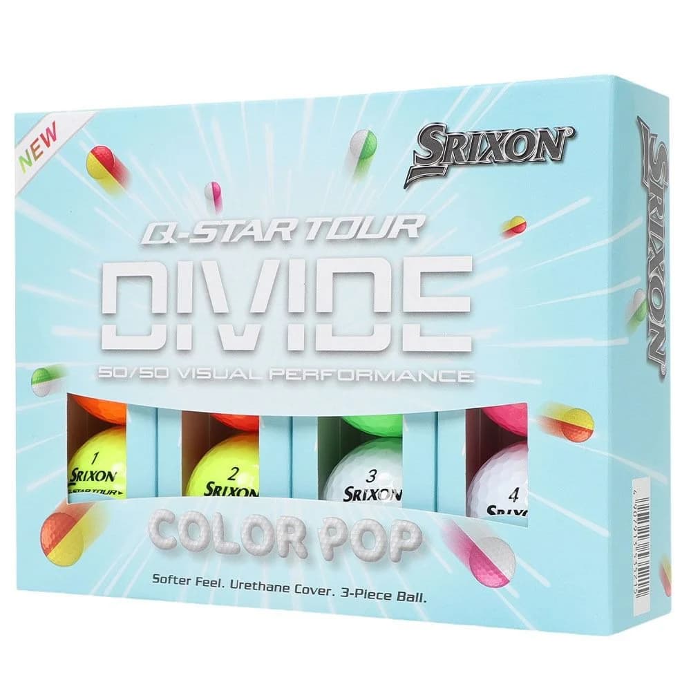 Bolas de Golf Srixon Q-Star Tour Divide Color Pop