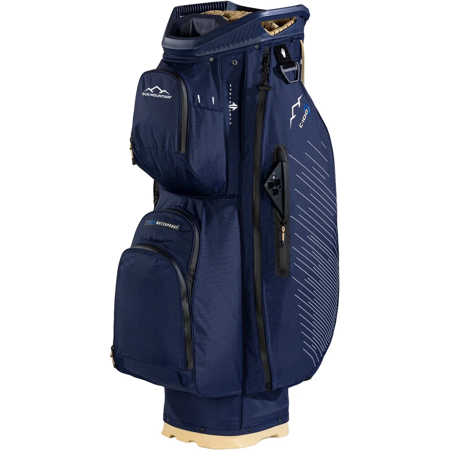 Bolsa de golf Sun Mountain Cartbag H2NO C100 Azul - vista miniatura 4