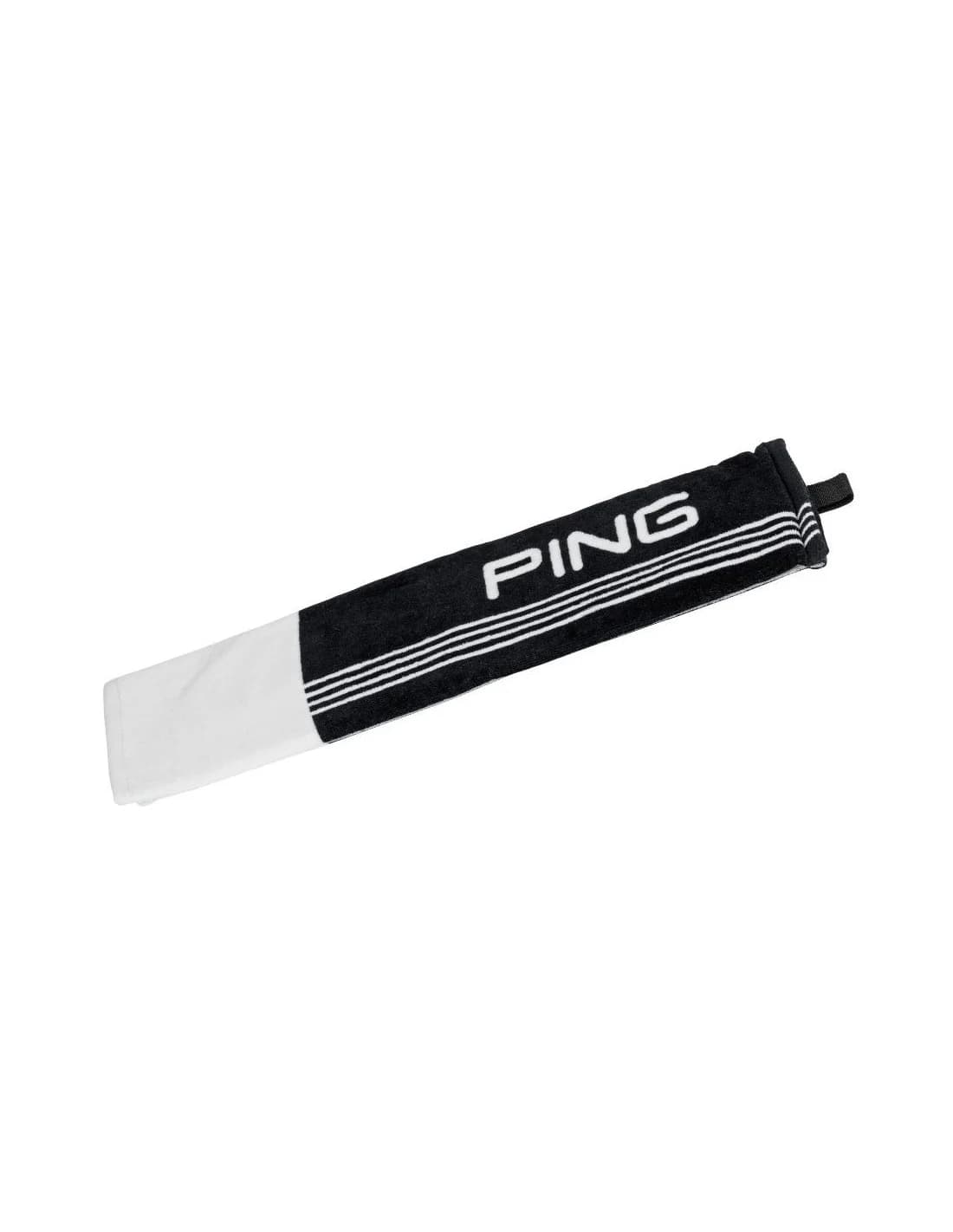 Ping Toalla de golf trifold blanco y negro