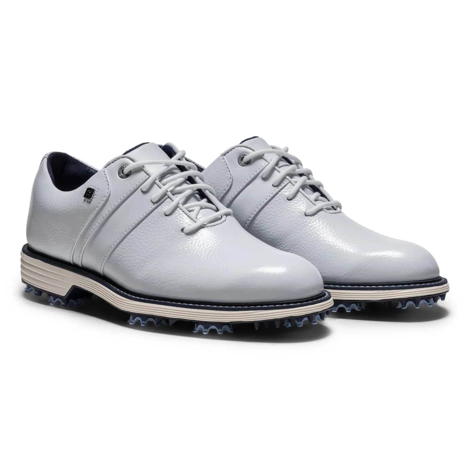 Zapatos de golf FootJoy Premiere Series Packard para mujer Blanco/Pageant Blue - vista miniatura 3