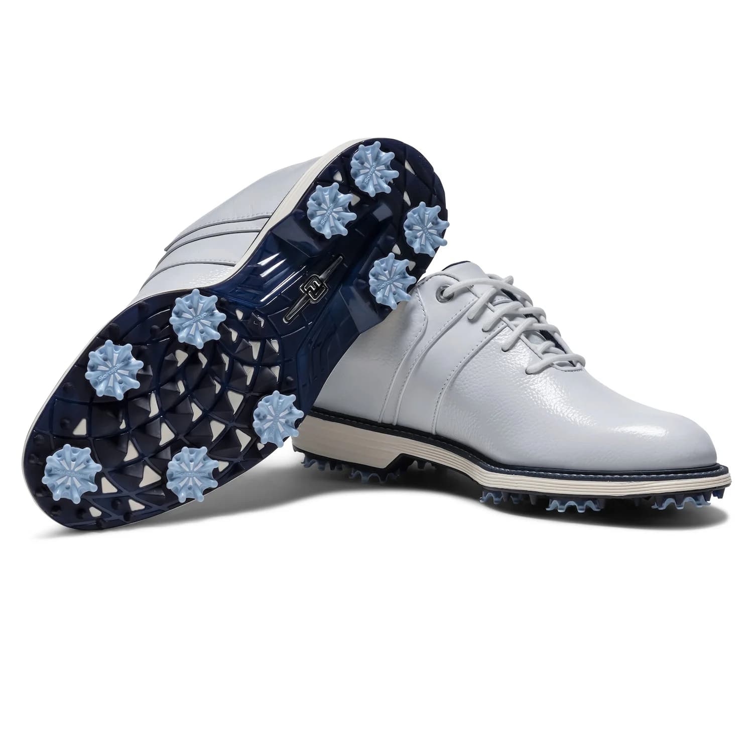 Zapatos de golf FootJoy Premiere Series Packard para mujer Blanco/Pageant Blue - vista miniatura 2