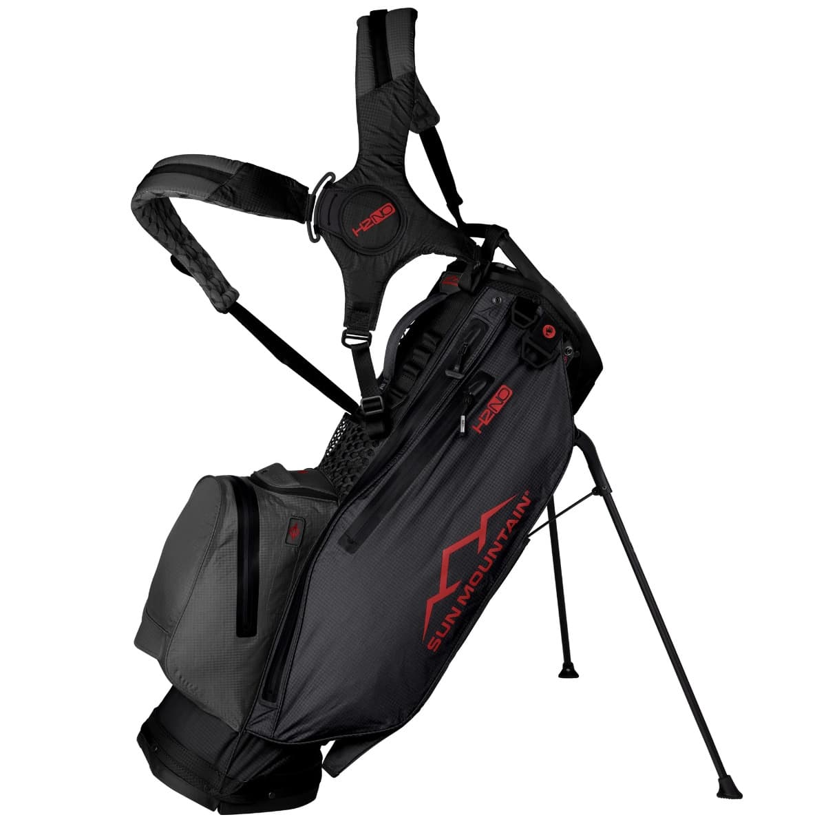 Bolsa Sun Mountain H2NO Lite 14W Black/steel/Red