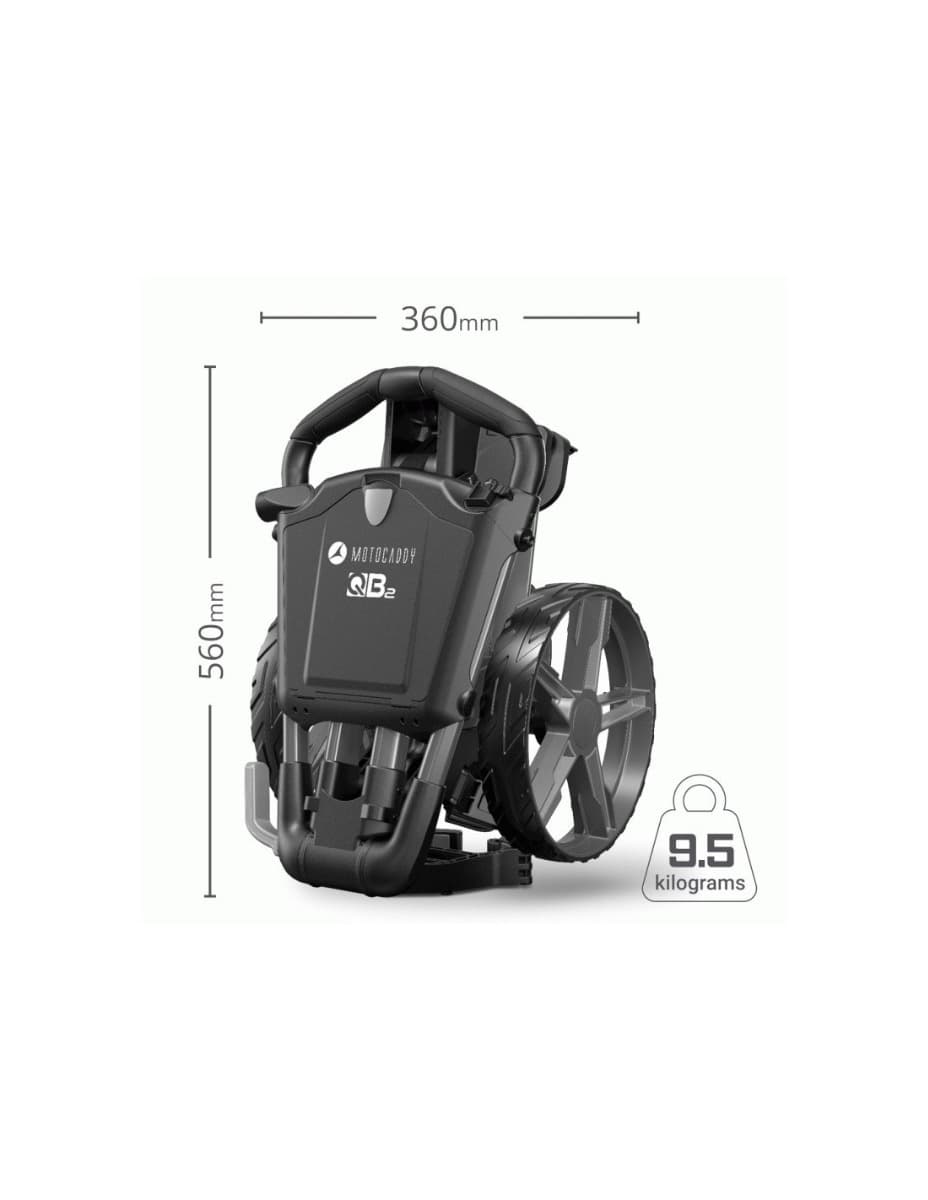 Carro Motocaddy QB2 Push Trolley Rojo hover