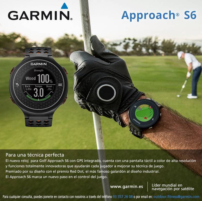 Reloj GPS Garmin Approach S6 + TruSwing OFERTA - imagen 1