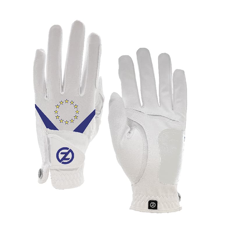 Guantes Zero Friction Compresion-Fit Sintetico Euro Rayder Cup Blanco