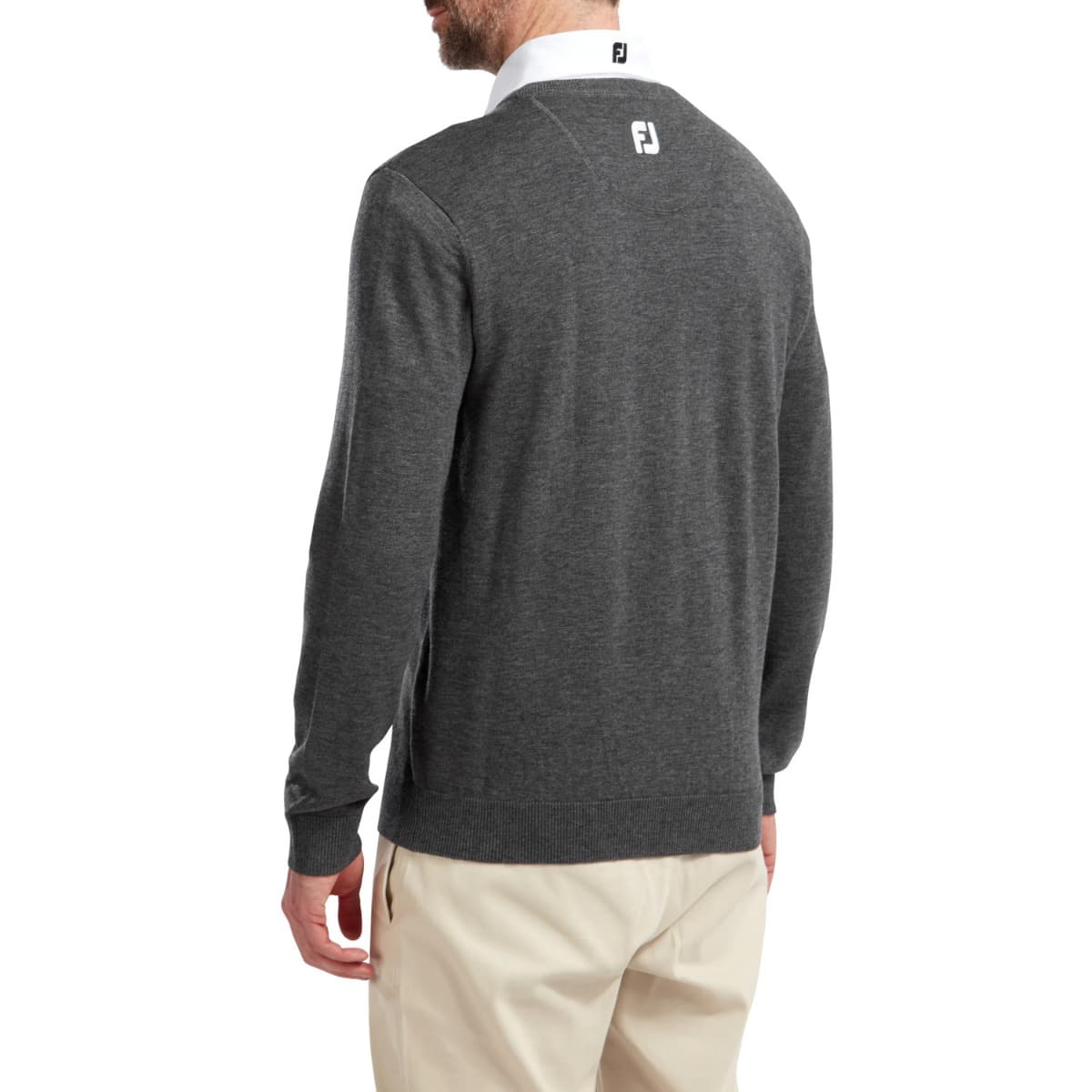 Jersey Footjoy Wool Blend V-Neck Gris Ref. 90131 Hombre hover