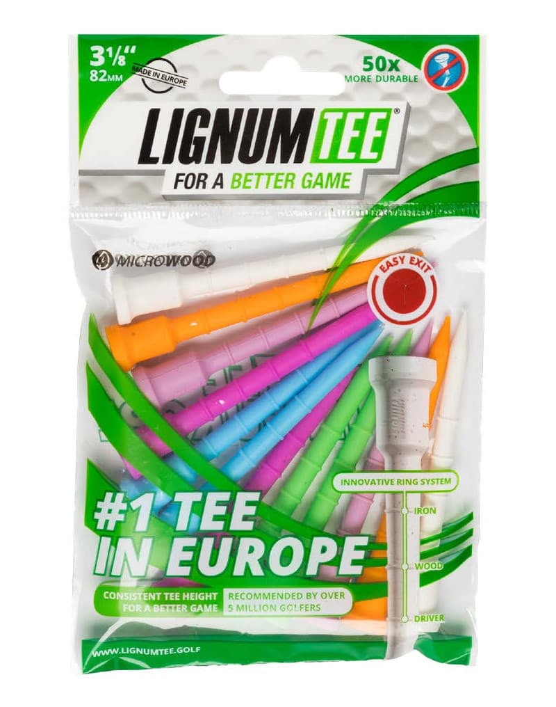 Tees Lignum Tee biodegradables 3 1/8 (82mm)