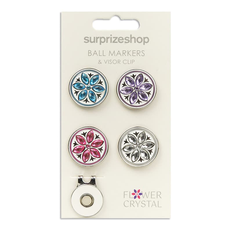 Marcadores de golf Surprize Shop Crystal Flower