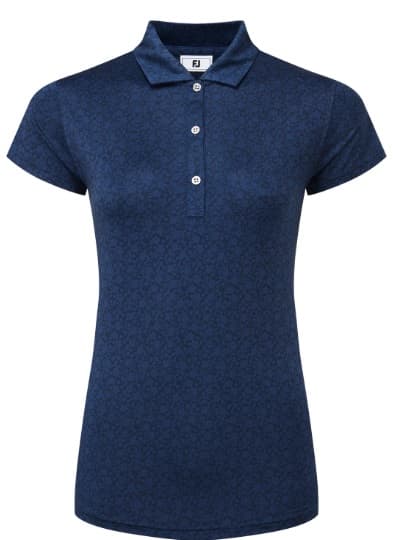 Polo Footjoy Painted Floral Cap Sleeve Lisle Mujer Ref.34201 - imagen 1