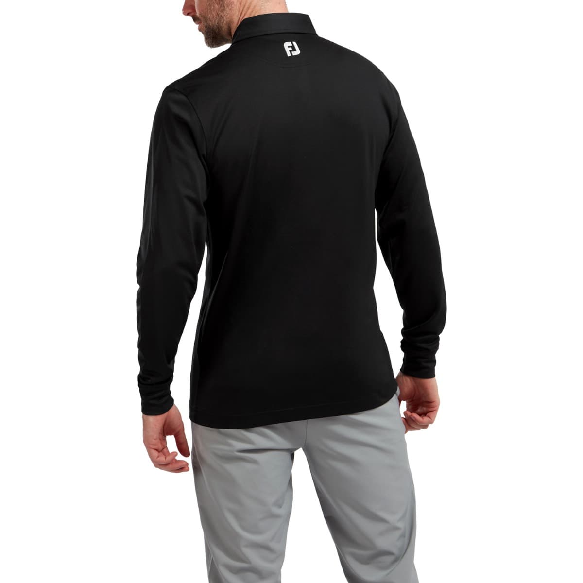 Polo de golf Footjoy Thermocool Self Negro 96954 Hombre hover