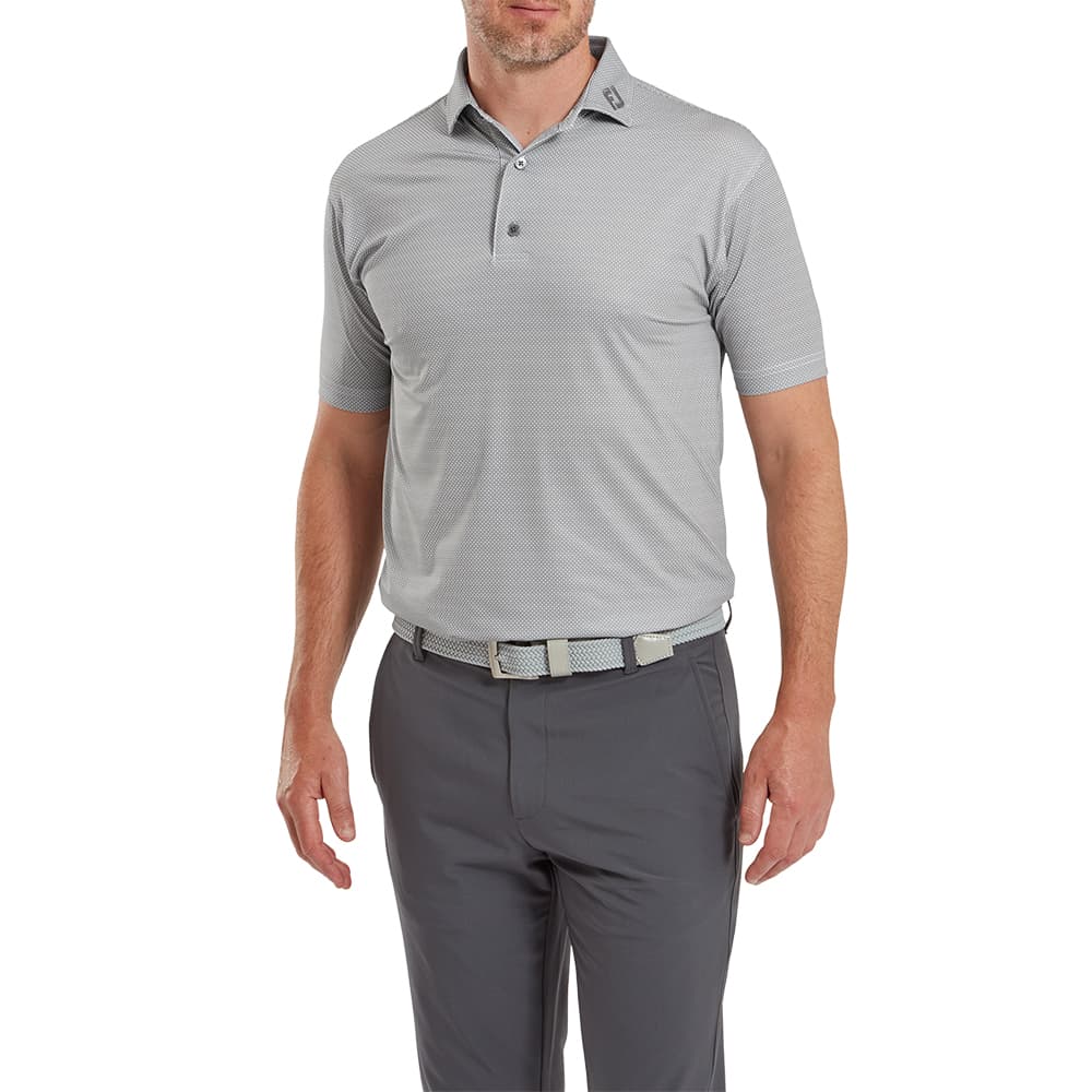 Polo Footjoy Octagon Print Lisle Collar 81577 hombre - imagen 1