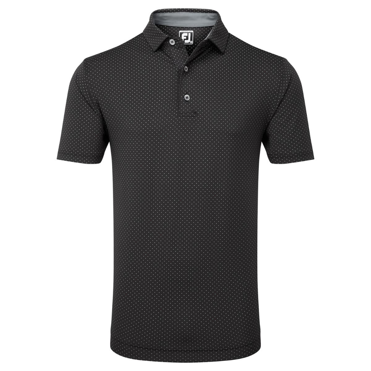 Polo Footjoy Stretch Lisle Dot Print 81676 Negro hombre