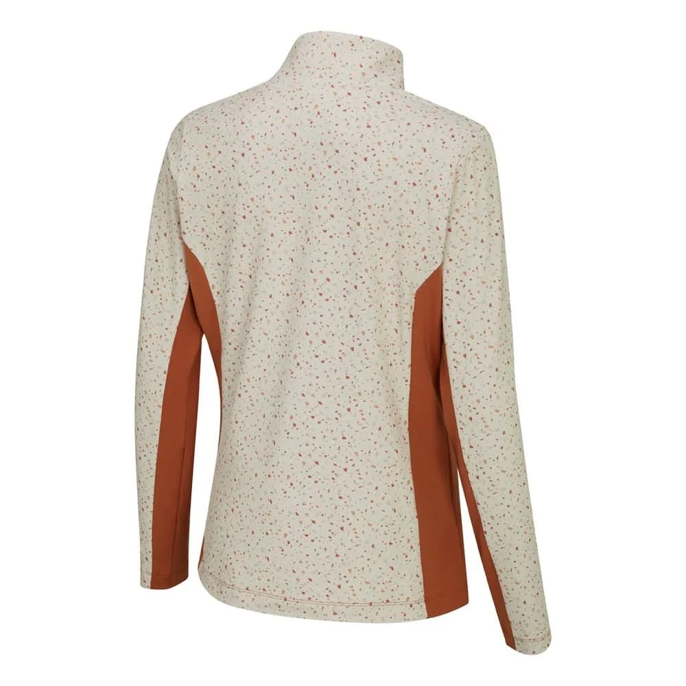 Polo Ping Lolette Ladies Printed Mang larga Antique White/Multi/Auburn P93723-AWA hover