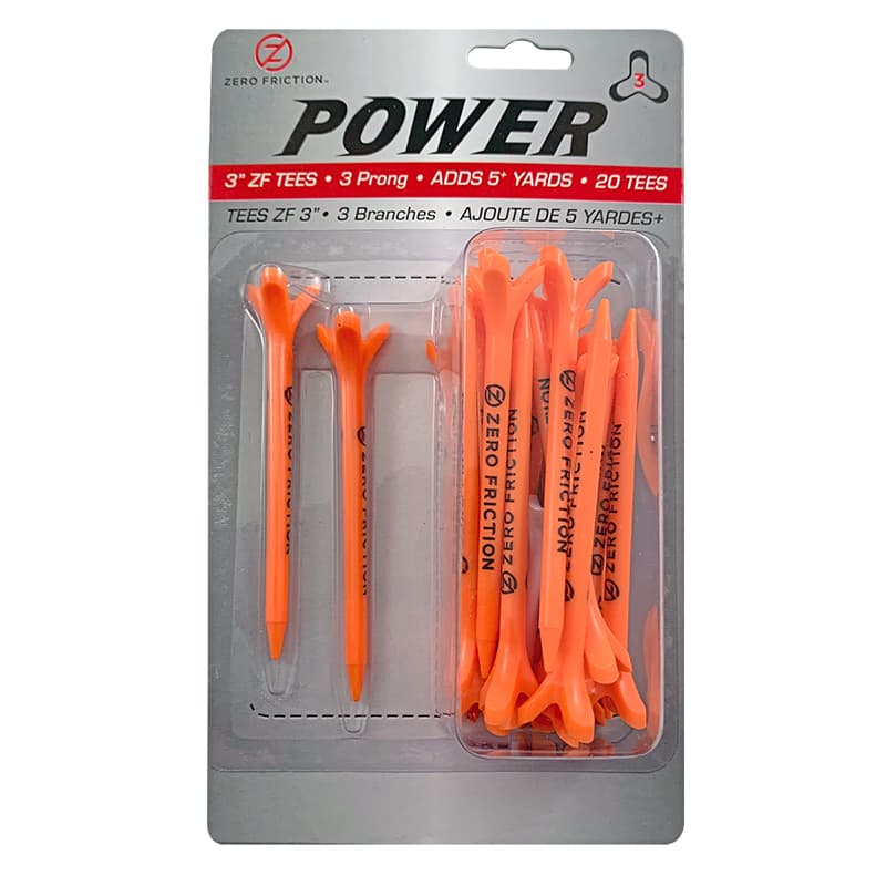 Tees Zero Friction Power Tees 3″ 20/Pack