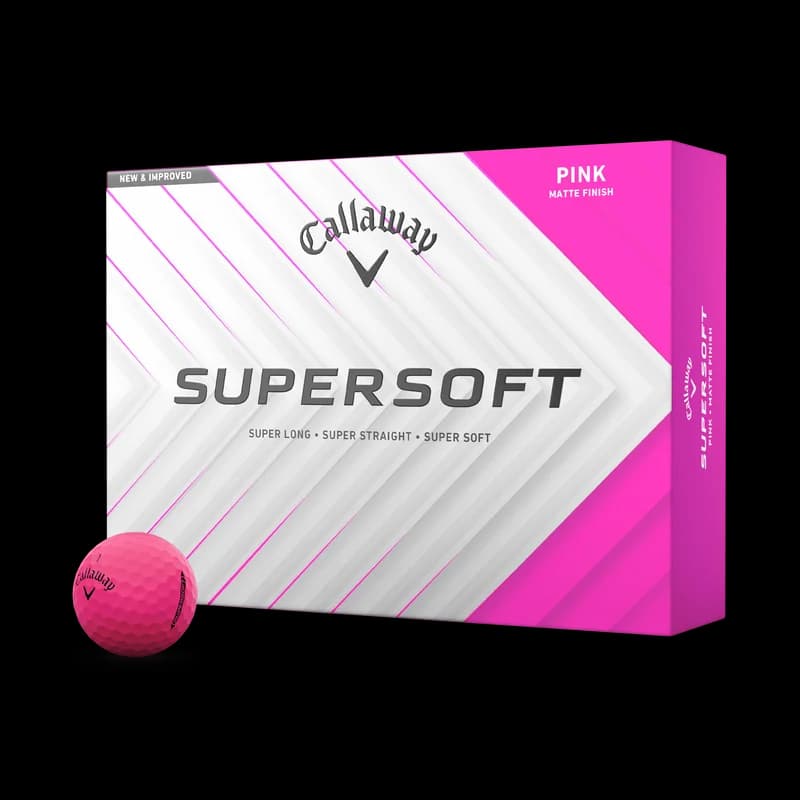 Balles de golf Callaway Supersoft Matte rosas