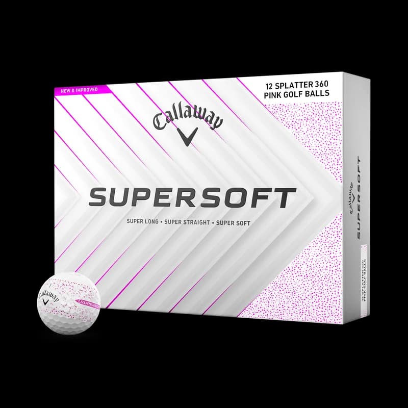 Bolas Callaway Supersoft Splatter 360 rosa