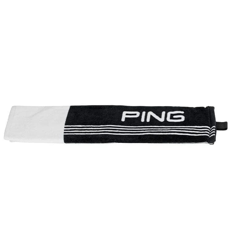 Ping Toalla de golf trifold blanco y negro hover