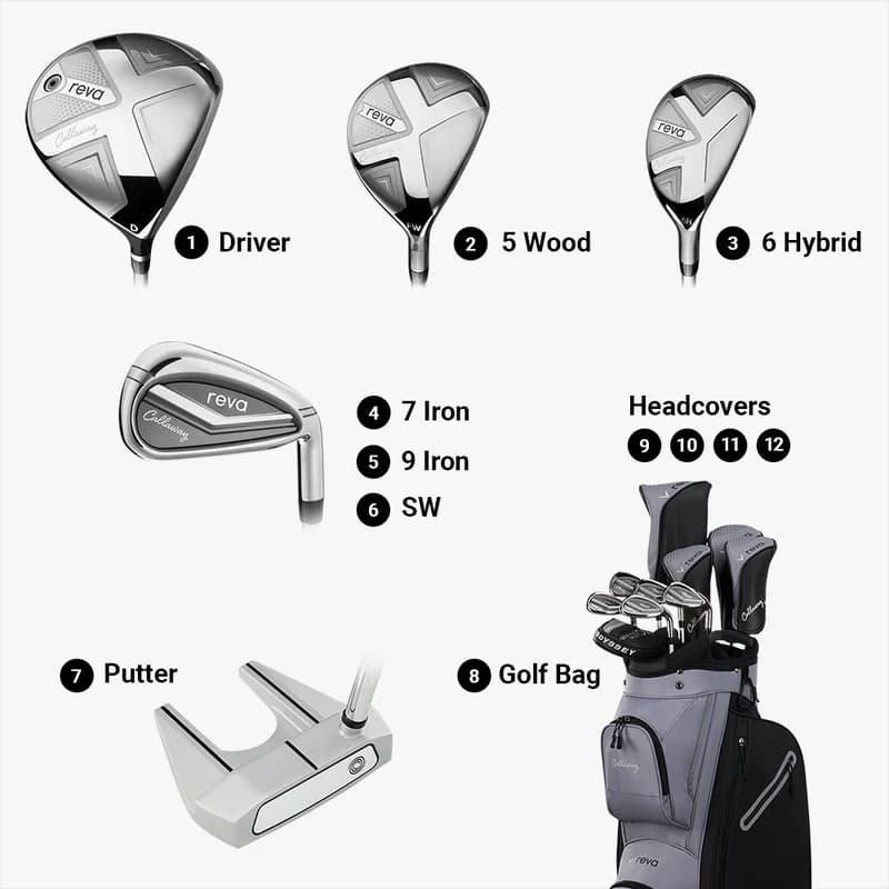 Set Callaway Reva 8-Piezas Mujer negro hover